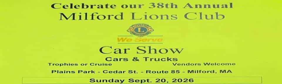 Milford Lions 38th Annual Car Show