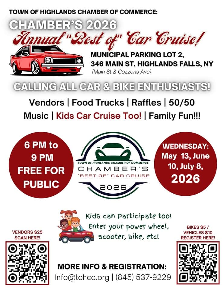 Chamber’s Annual “Best Of” Car Cruise 2026 Season