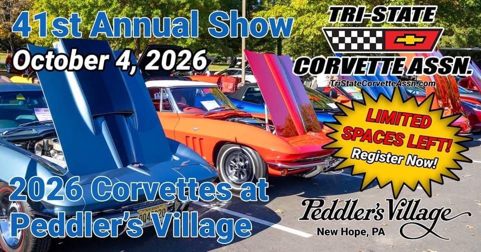 Corvettes at Peddler’s Village 2026 Car Show