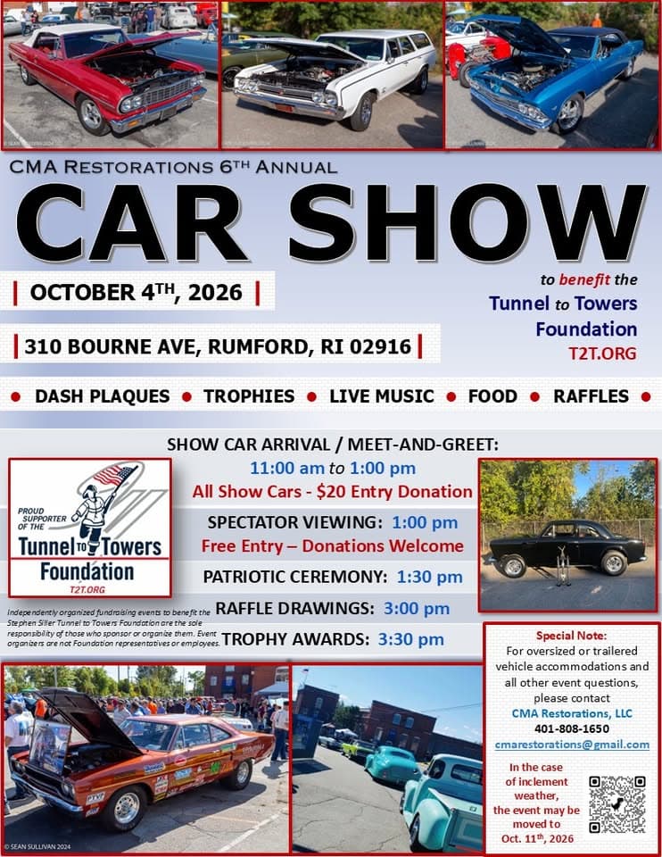 CMA Restoration’s 6th Annual Charity Car Show 2026