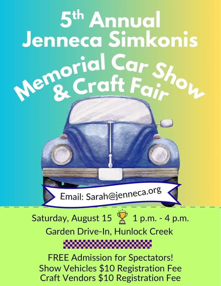 Jenneca Simkonis Memorial Car Show & Craft Fair