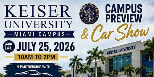 Keiser University Miami Campus Preview & Car Show