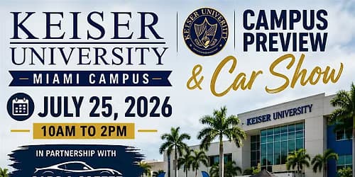 Keiser University Miami Campus Preview & Car Show