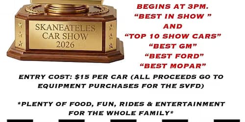 20th Annual SKANEATELES FIRE DEPT. Car Show