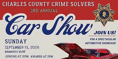 3rd Annual Charles County Crime Solvers Car Show
