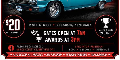 Marion County Country Ham Days Car, Truck and Motorcycle Show presented by Down Home Detail