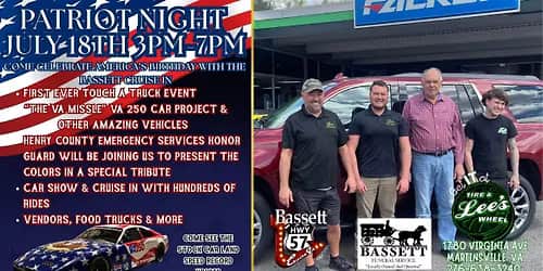 Patriot Night at the Bassett Cruise In