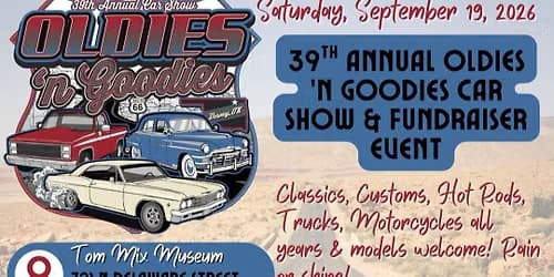39th Annual Oldies 'N Goodies Car Show & Fundraiser Event