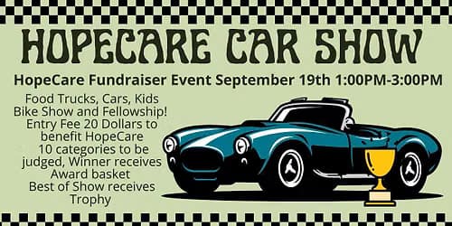HopeCare Fundraiser! Car show at Hope Lutheran Church