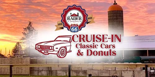 Cruise-In Classic Cars & Donuts! ๐ ๐ฉ Our Fall Route 66 Centennial Kick-Off