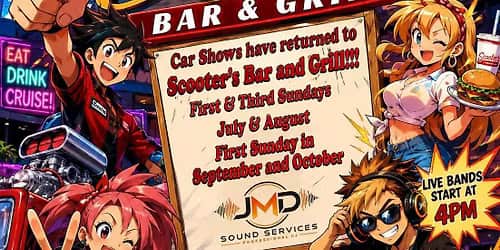 Scooter’s Bar & Grill Car Show July 19th