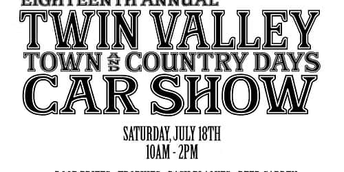 18th Annual Twin Valley Town & Country Days Car Show
