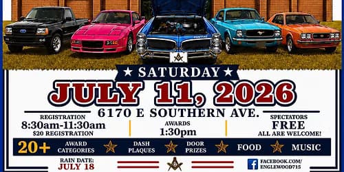 2026 Englewood Masonic Lodge Car Show