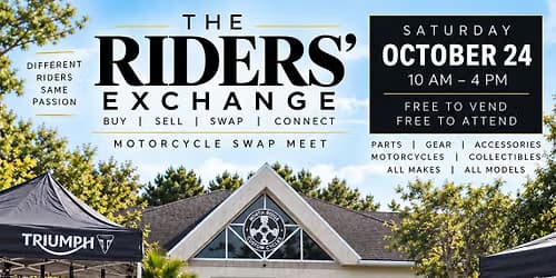 The Rider’s Exchange motorcycle swap meet!