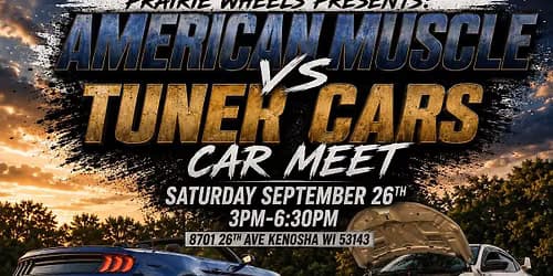 Prairie wheels presents:American Muscle vs Tuner Cars Car meet!!!! Pt1