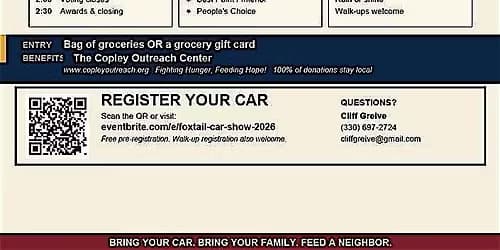 2026 FOXTAIL NEIGHBORHOOD CAR SHOW