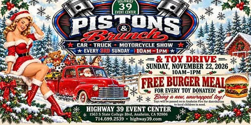 PISTONS & BRUNCH CAR SHOW & TOY DRIVE