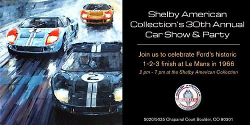 Shelby American Collection's Annual Car Show & Party 🏁