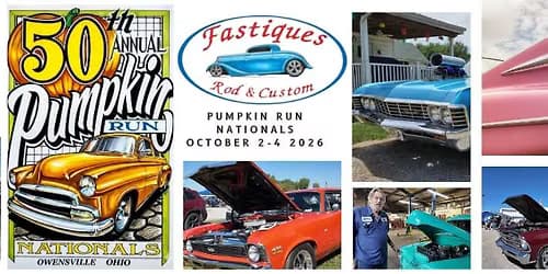 50th Annual Pumpkin Run Nationals Car Show and Swap Meet