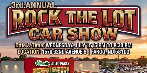 3rd Annual Rock The Lot Car show