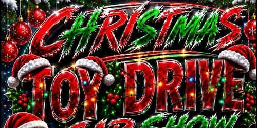 Christmas toy drive car show