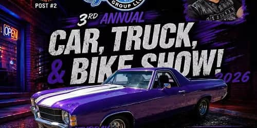 3rd Annual Car, Truck & Bike Show – Hosted by Gerard’s Automotive Group & American Legion Post #2