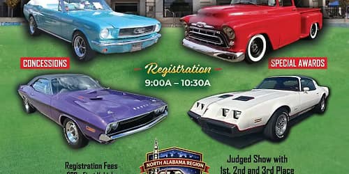 North Alabama Region - Antique Automobile Club of America - Car, Truck and Motorcycle Show.