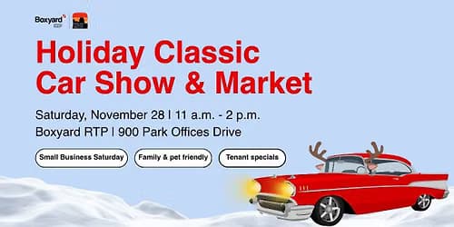 Holiday Classic Car Show & Market @Boxyard RTP