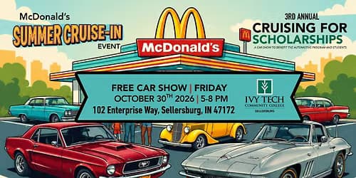 3rd Annual Cruising For Scholarship Car show