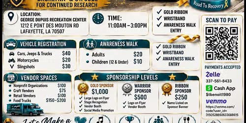 1st Annual Broklynn Road To Recovery Car Show