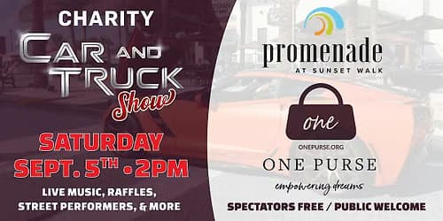 Promenade - Sunset Walk "One Purse" Charity Car & Truck Show