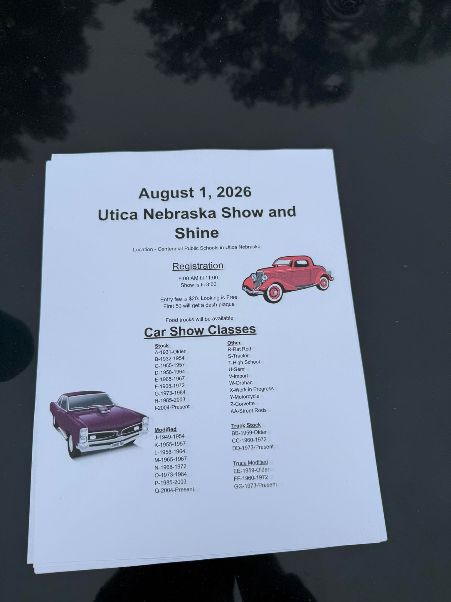 Utica Nebraska Show and Shine