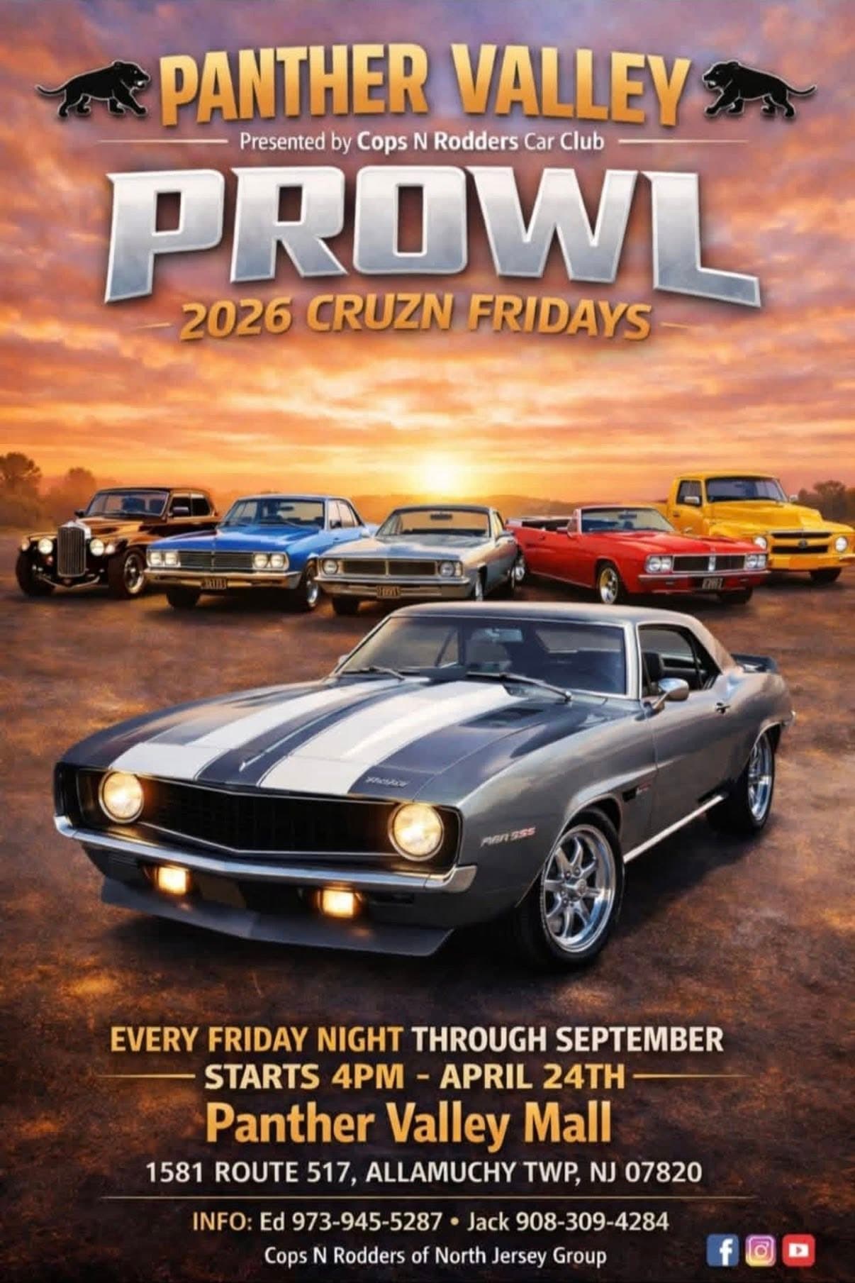 Panther Valley Prowl 2026 Cruz’n Fridays