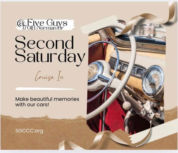 SGCCC Second Saturday Cruise In