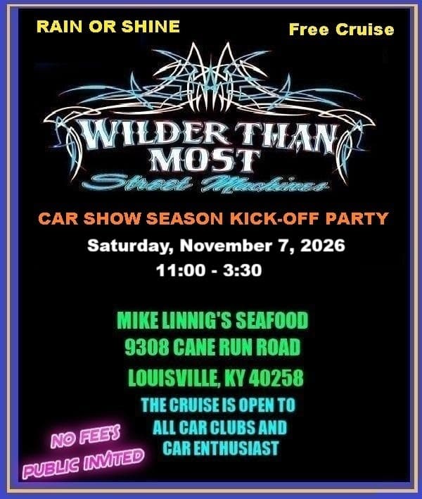 Wilder Than Most Street Machines Car Show Season Kick-Off Party