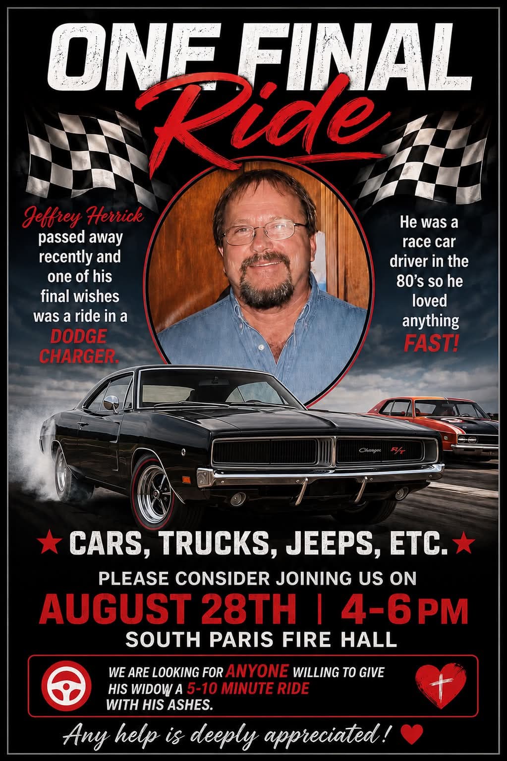 One Final Ride for Jeffrey Herrick