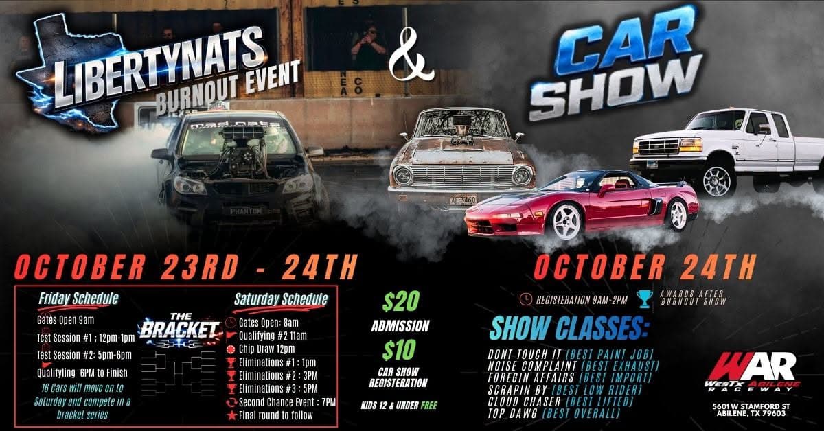 LIBERTYNATS Burnout Event & Car Show