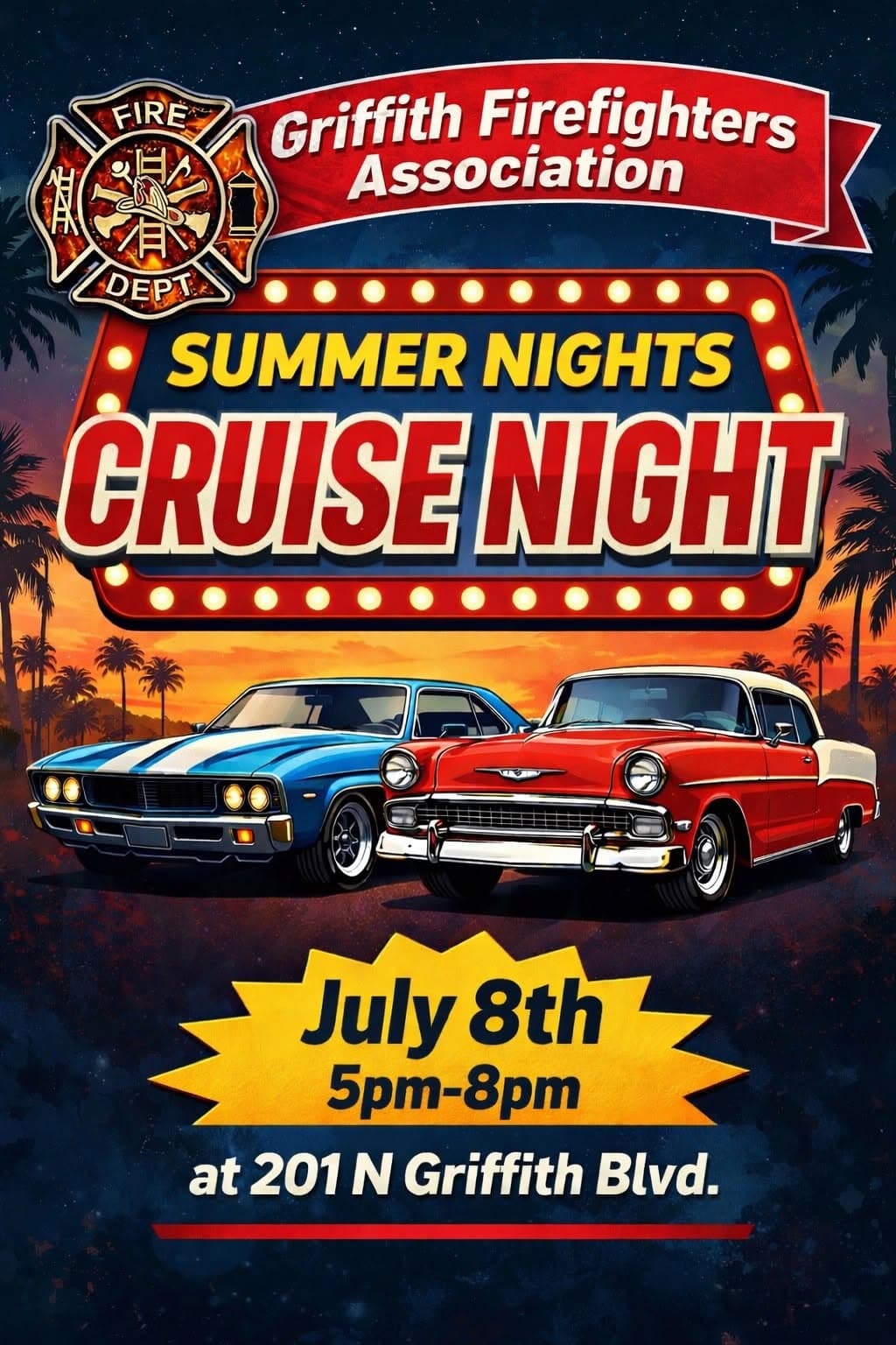 Summer Nights Cruise In Night