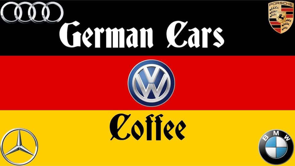 German Cars and Coffee! Volkswagen VW Audi BMW Porsche Mercedes