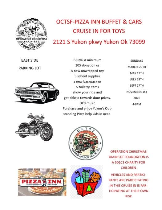 OCTSF-Pizza Inn Buffet & Cars Cruise In For Toys