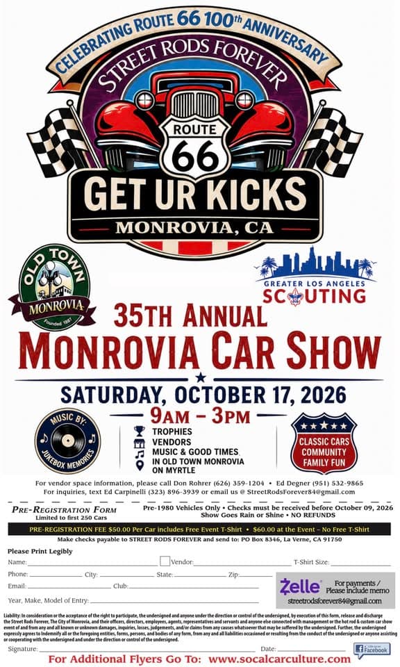 Street Rods Forever Monrovia Car Show