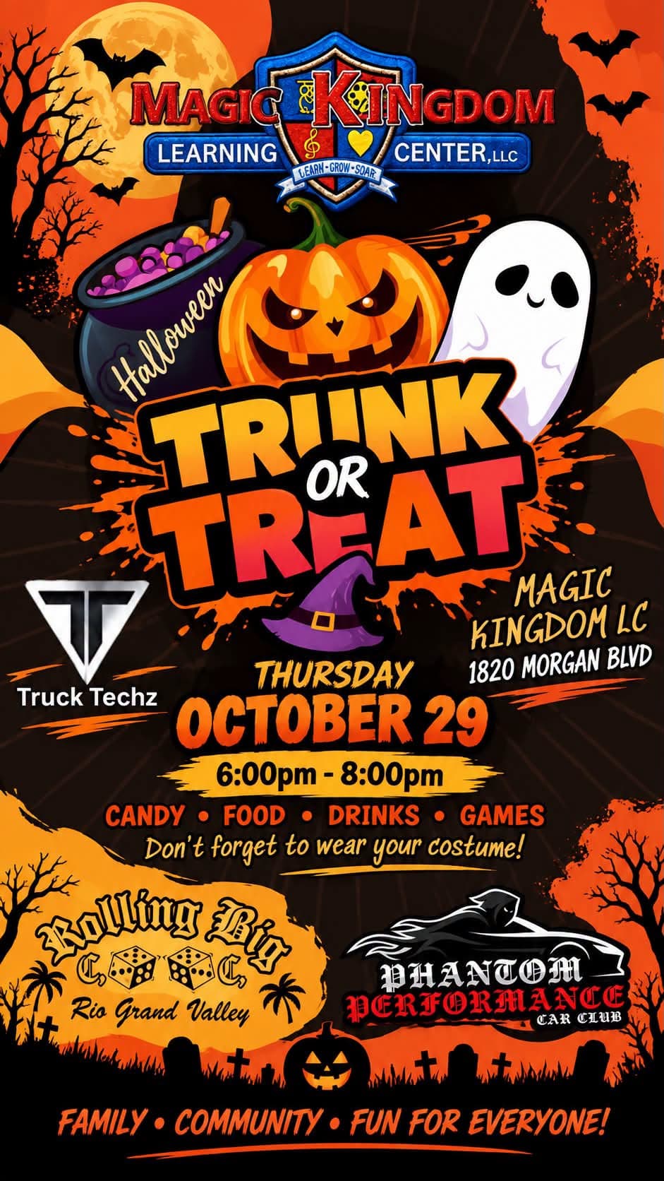 Magic Kingdom Learning Center Halloween Trunk or Treat
