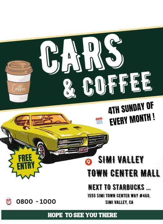 Cars & Coffee @ Simi Valley Town Center Mall