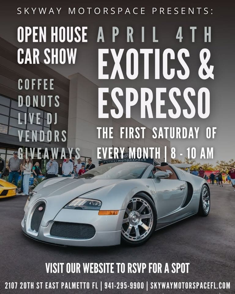Exotics & Espresso Car Show/Open House
