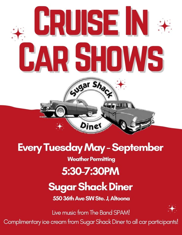 Sugar Shack Diner Cruise in Car Shows