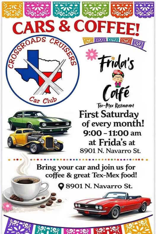 Crossroads Cruisers Car Club Cars & Coffee!