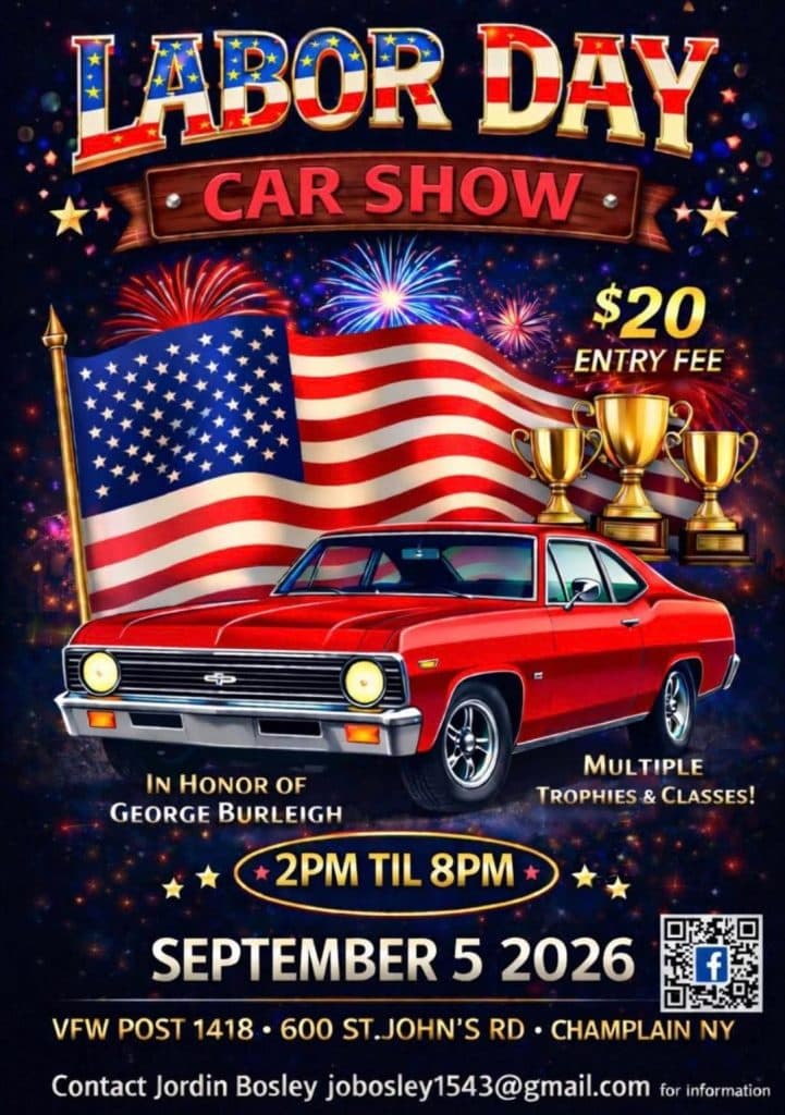 VFW Post 1418 Labor Day Car Show in Honor of George Burleigh
