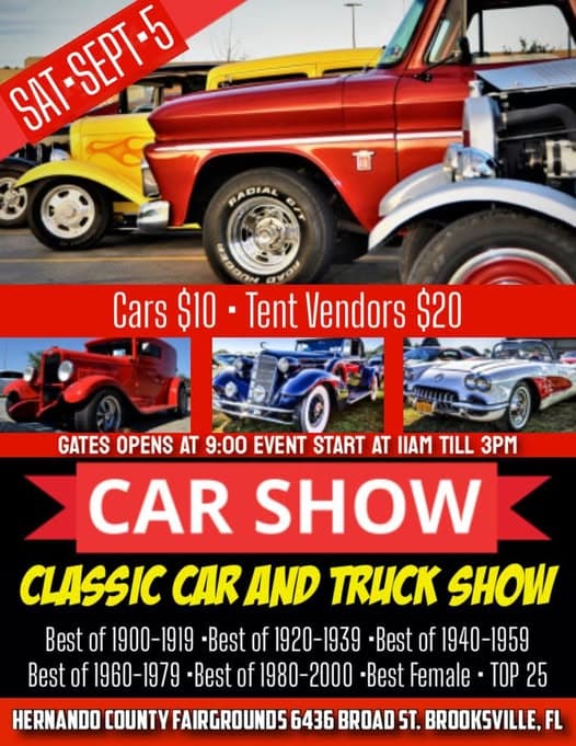 Classic Car and Truck Show @ Hernando County Fairgrounds