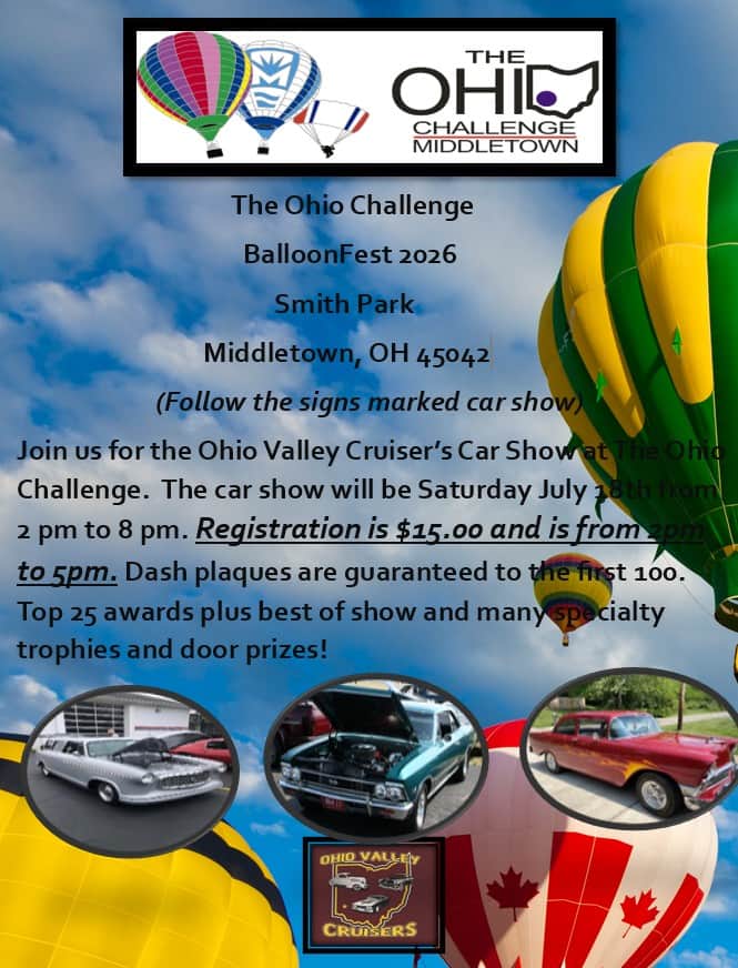 The Ohio Challenge(FKA BalloonFest) Car Show! No Pre Registration