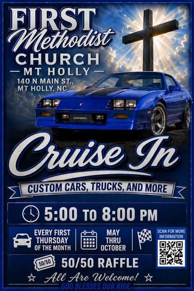 First Methodist Church MT Holly Cruise In